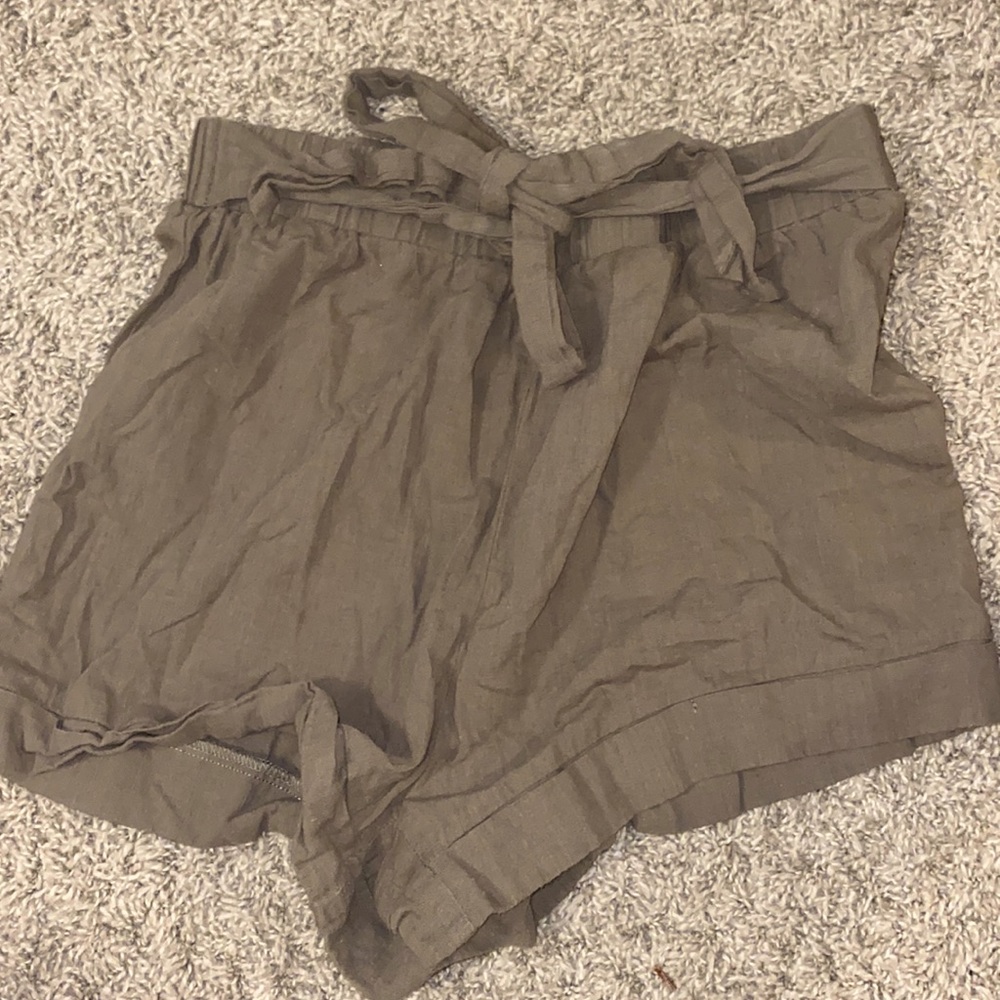 Green shein shorts size small